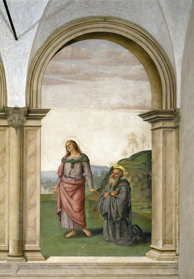 The Crucifixion (detail) by Pietro Perugino